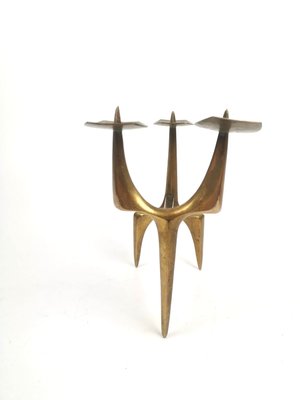 Brutalist Bronze Candelabra, 1960s-UWE-1351748