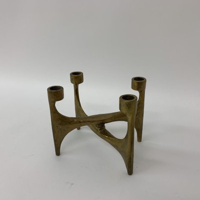 Brutalist Bronze Candleholder, 1970s-BGP-1325258