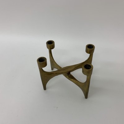 Brutalist Bronze Candleholder, 1970s-BGP-1325258