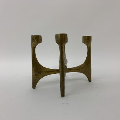 Brutalist Bronze Candleholder, 1970s-BGP-1325258