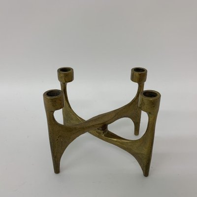 Brutalist Bronze Candleholder, 1970s-BGP-1325258