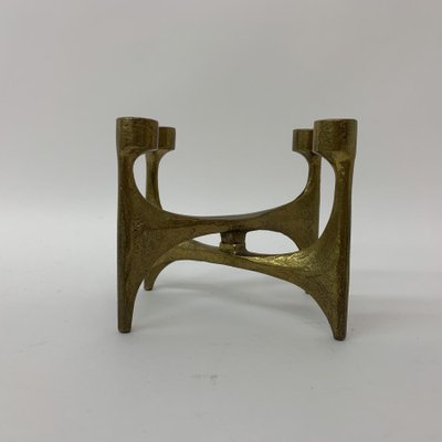 Brutalist Bronze Candleholder, 1970s-BGP-1325258