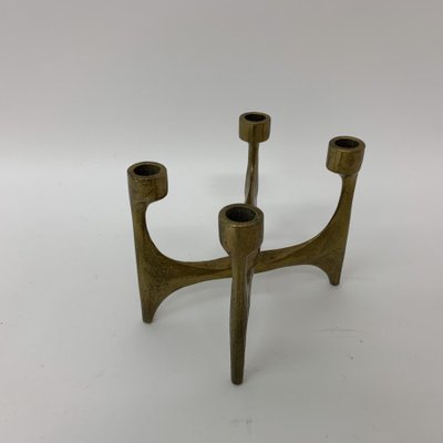 Brutalist Bronze Candleholder, 1970s-BGP-1325258