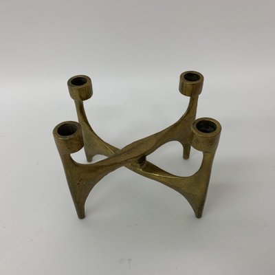 Brutalist Bronze Candleholder, 1970s-BGP-1325258