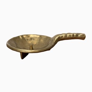 Brutalist Bronze Candleholder, 1970s-UAH-1811382