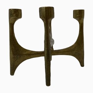 Brutalist Bronze Candleholder, 1970s-BGP-1325258