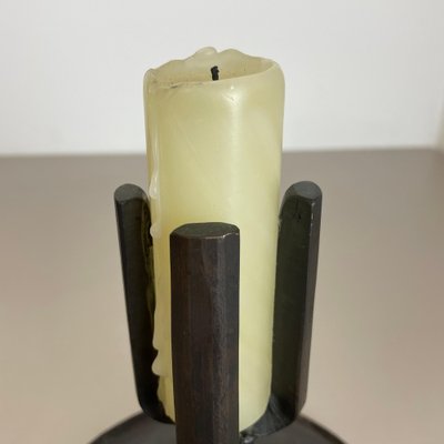 Brutalist Bronze Candleholder by Manfred Bergmeister, Germany, 1970s-QZ-1764966