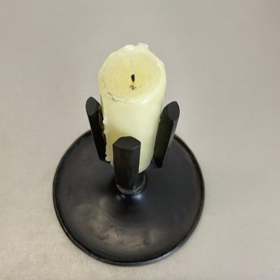 Brutalist Bronze Candleholder by Manfred Bergmeister, Germany, 1970s-QZ-1764966