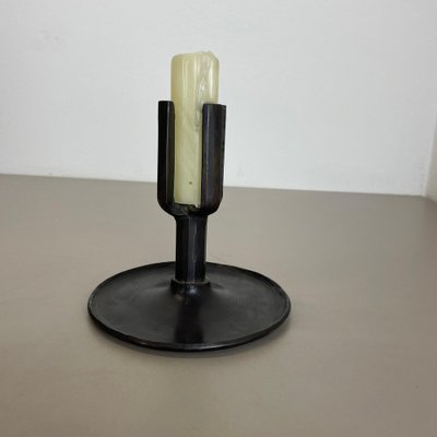 Brutalist Bronze Candleholder by Manfred Bergmeister, Germany, 1970s-QZ-1764966