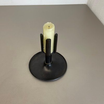 Brutalist Bronze Candleholder by Manfred Bergmeister, Germany, 1970s-QZ-1764966