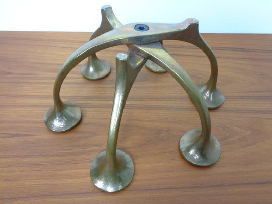 Brutalist Bronze Candleholder by Michael Harjes, 1960s-RDW-1729954