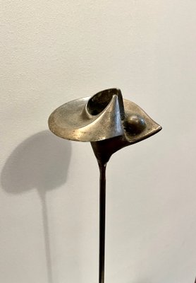 Brutalist Bronze Candlestick, 1970s-XXA-1081489