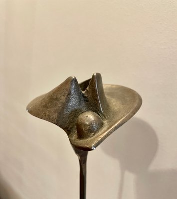 Brutalist Bronze Candlestick, 1970s-XXA-1081489