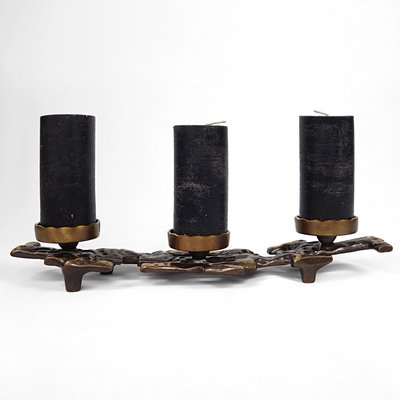 Brutalist Bronze Candlestick-RY-1180374