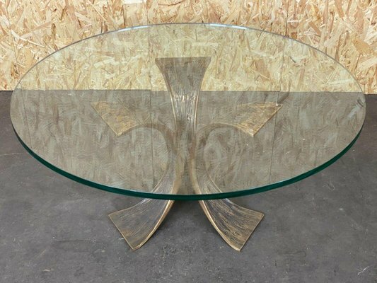 Brutalist Bronze Glass Coffee Table by Luciano, 1960s-EJL-1073315