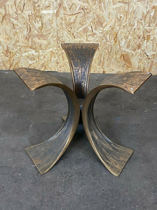 Brutalist Bronze Glass Coffee Table by Luciano, 1960s