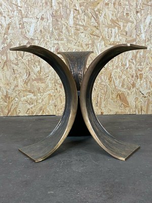 Brutalist Bronze Glass Coffee Table by Luciano, 1960s-EJL-1073315