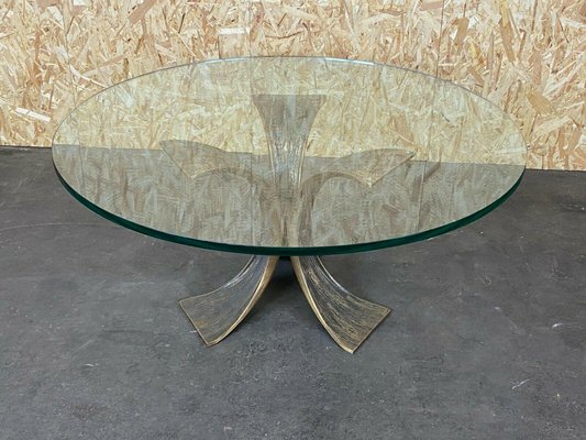 Brutalist Bronze Glass Coffee Table by Luciano, 1960s-EJL-1073315