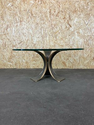 Brutalist Bronze Glass Coffee Table by Luciano, 1960s-EJL-1073315