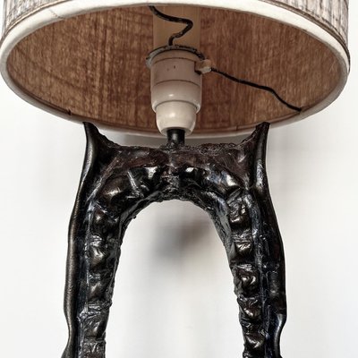 Brutalist Bronze Table Lamp, 1970s-ITU-1741699