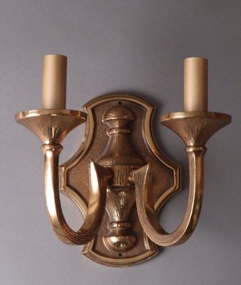 Brutalist Bronze Wall Light, Italy-ESB-1376803