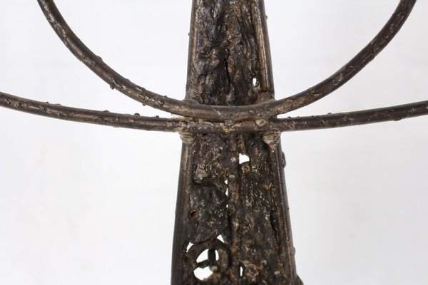 Brutalist Candelabrum in Wrought Iron-OWS-1122841