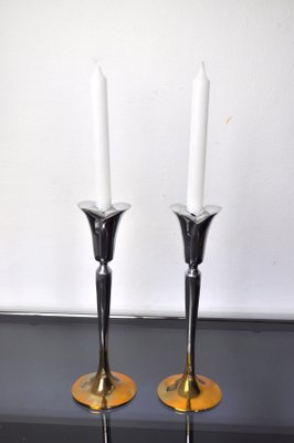 Brutalist Candlesticks by Art3, 1970, Set of 2-EJE-960090