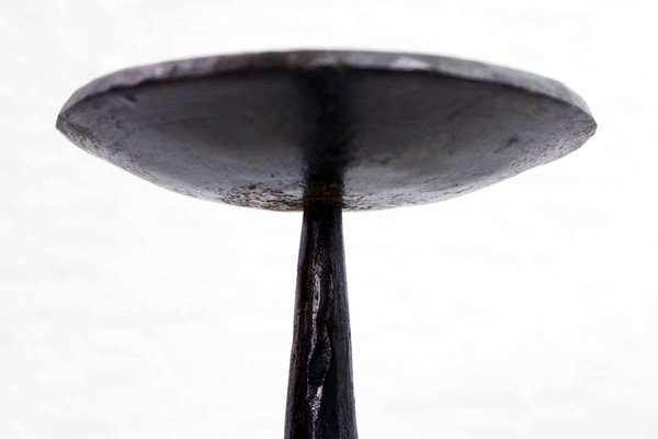 Brutalist Cast Iron Candlestick, 1950s-BQF-1401242