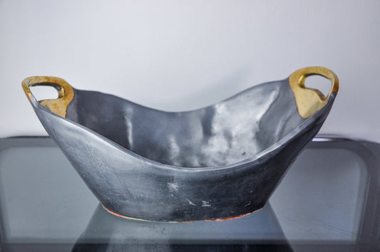 Brutalist Centerpiece in Brass and Aluminum by Ardisur, Spain, 1970s