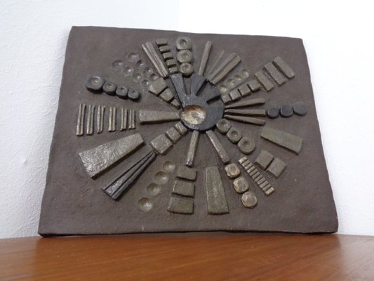 Brutalist Ceramic Wall Panel, 1960s-RDW-1056268