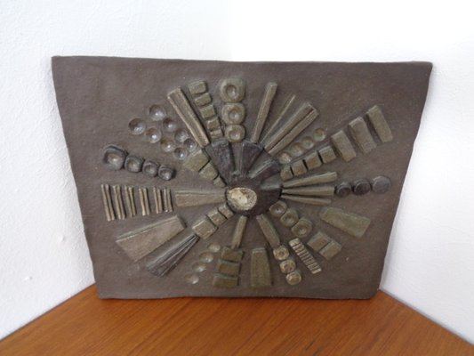 Brutalist Ceramic Wall Panel, 1960s-RDW-1056268