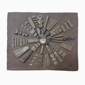 Brutalist Ceramic Wall Panel, 1960s-RDW-1056268