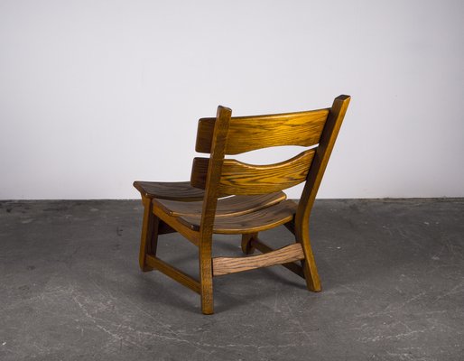 Brutalist Chair in Oak by Dittmann & Co fort Awa Radbound, 1960s-VLO-1029720