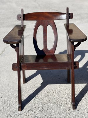 Brutalist Chairs in Mahogany, 1950s, Set of 2-SSK-1770331