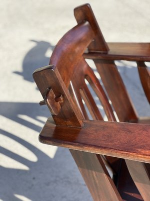 Brutalist Chairs in Mahogany, 1950s, Set of 2-SSK-1770331