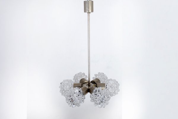 Brutalist Chandelier from Kamenický Šenov, 1970s-VHD-604640