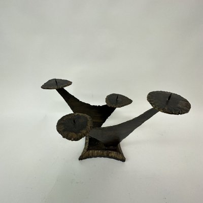 Brutalist Church Bronze Candleholder, 1970s-BGP-1720227