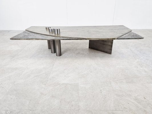 Brutalist Coffee Table by Pia Manu, 1970s-IRH-1300658