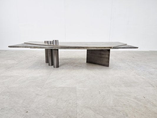 Brutalist Coffee Table by Pia Manu, 1970s-IRH-1300658