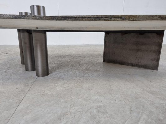 Brutalist Coffee Table by Pia Manu, 1970s-IRH-1300658