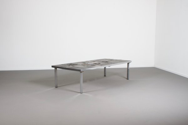 Brutalist Coffee Table by Pia Manu for Amphora, 1960s-QT-1263333