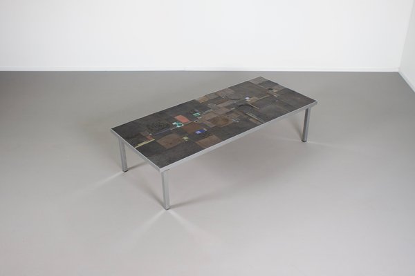 Brutalist Coffee Table by Pia Manu for Amphora, 1960s-QT-1263333