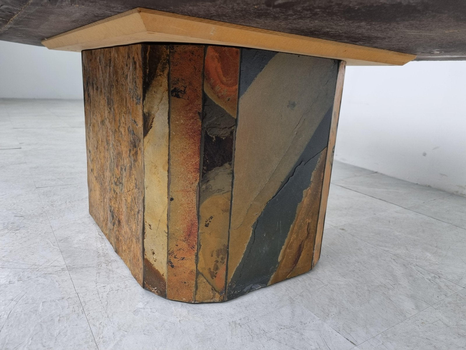 Brutalist Coffee Table in the Style of Kingma, 1970s