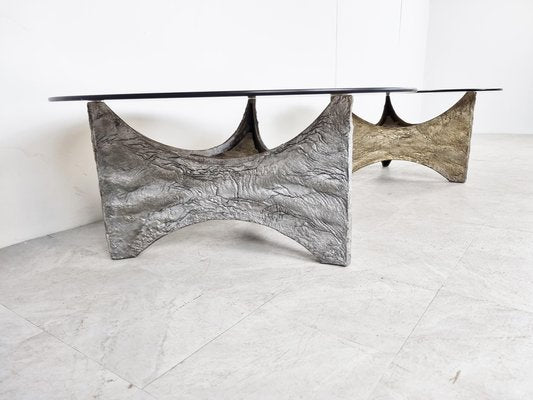 Brutalist Coffee Tables, 1970s, Set of 2-IRH-1326751