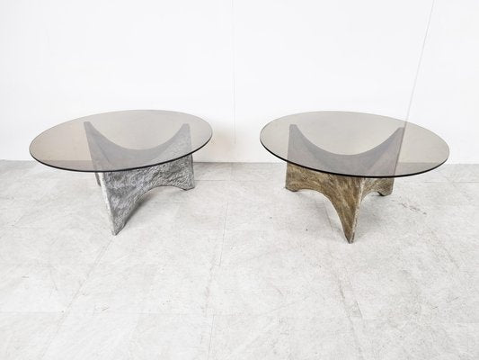 Brutalist Coffee Tables, 1970s, Set of 2-IRH-1326751