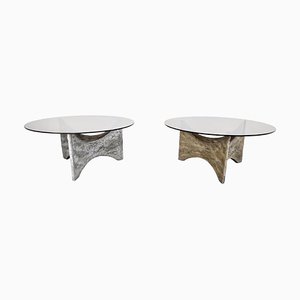 Brutalist Coffee Tables, 1970s, Set of 2-IRH-1326751