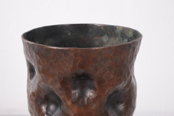 Brutalist Copper Danish Vase, 1960-EZZ-1138201