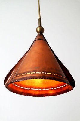 Brutalist Copper Pendant Lamp, 1960s-ESB-1376869