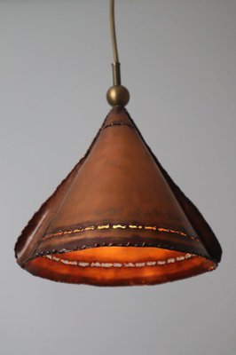 Brutalist Copper Pendant Lamp, 1960s-ESB-1376869