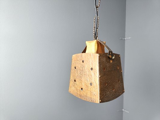 Brutalist Copper Pendant Light, 1970s-IRH-2035931